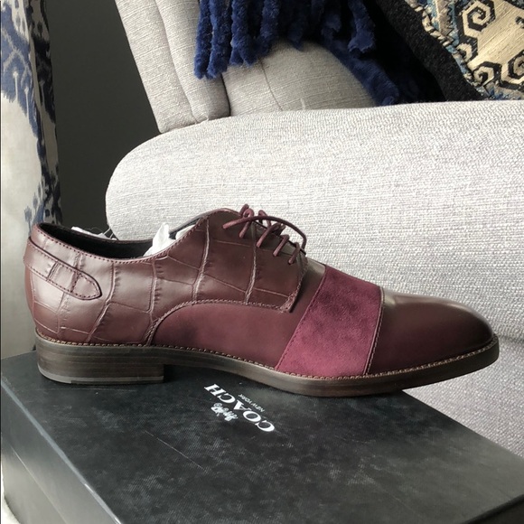 Coach Shoes - New in Box Women’s Coach Oxblood Oxfords